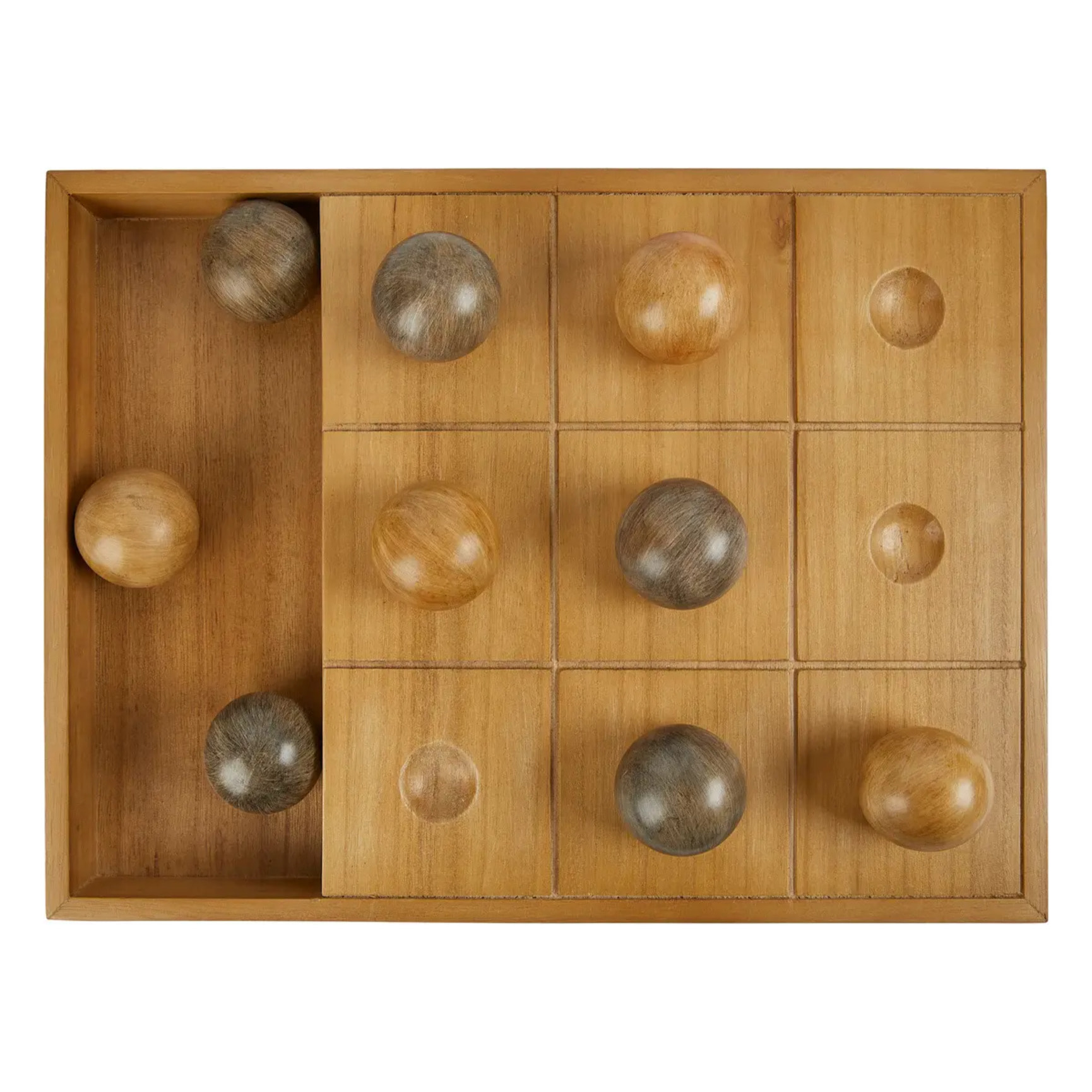 Jeu de morpion Jehan 40x30x4cm bois naturel