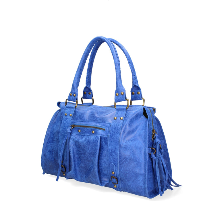 Borsa a spalla da donna - Modello Elara - Vera pelle - 41.0 x 28.0 x 13.0 cm