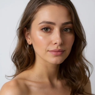 Pendiente tipo aro en plata 925 original diseño Plata Úncia