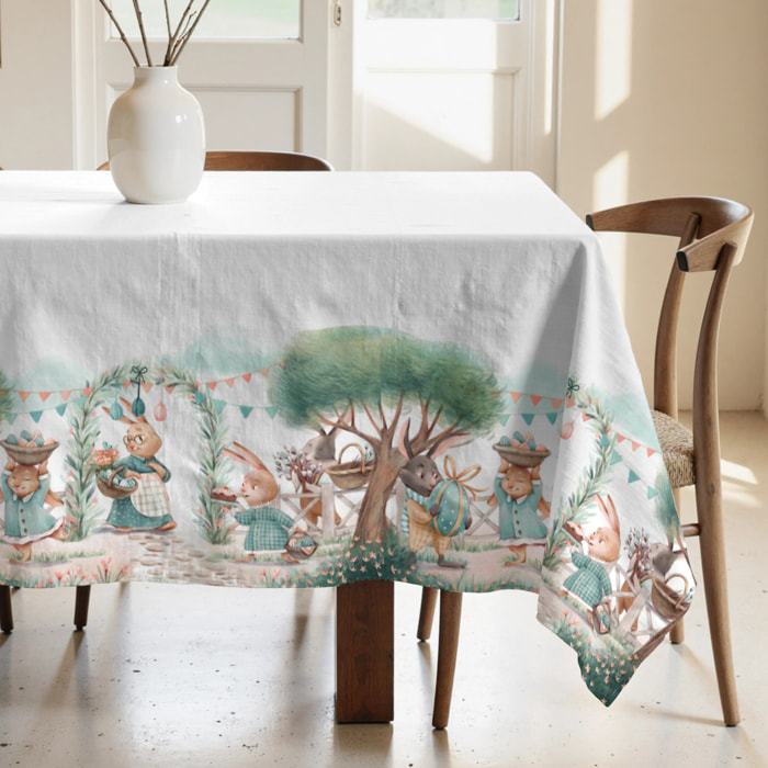 Nappe anti-taches 100% coton Easter 1