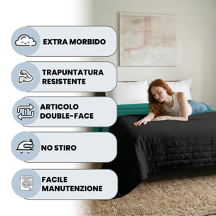 TRAPUNTINO ESTIVO ELEGANT MATRIMONIALE, BICOLORE