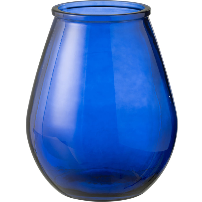 J-Line vase Egg - verre - bleu - large - Ø 29 cm
