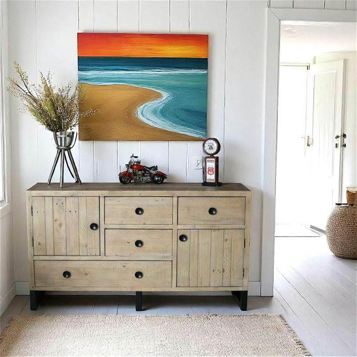 Buffet 152 cm bois recyclé AUCKLAND