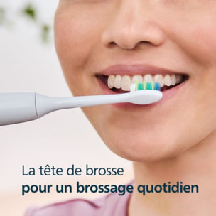 Brossette dentaire PHILIPS Sonicare lot de 6 InterCare blanc