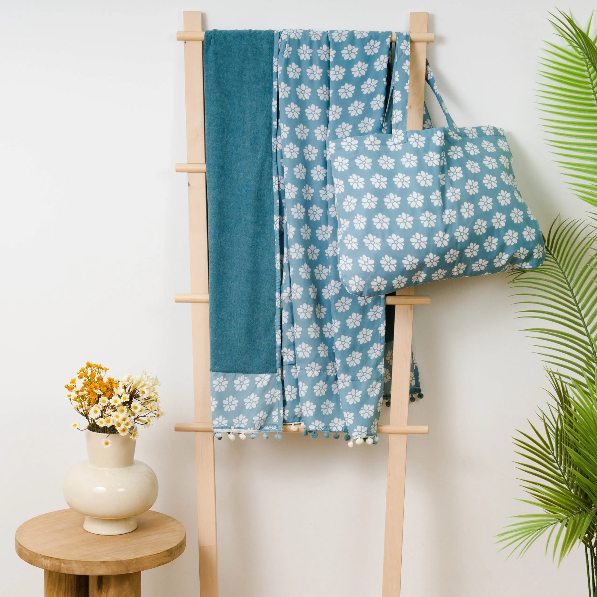 PACK TOALLA PAREO + BOLSO ALBENA