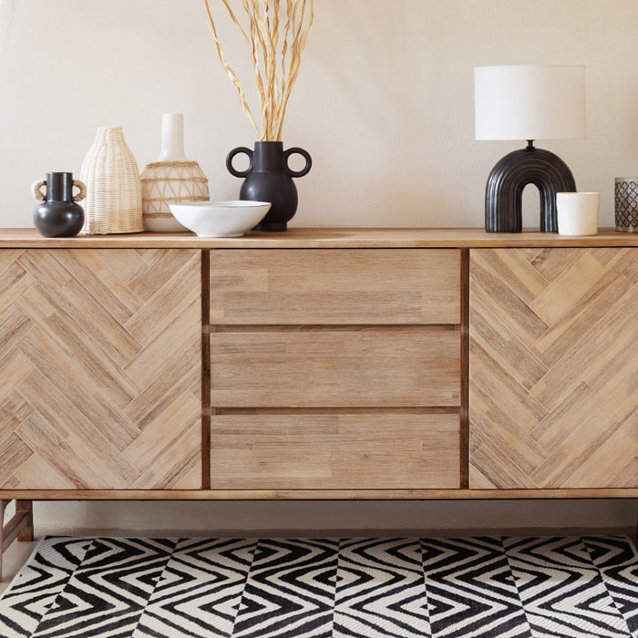 Buffet 2 portes "Aeris" acacia 180x80cm