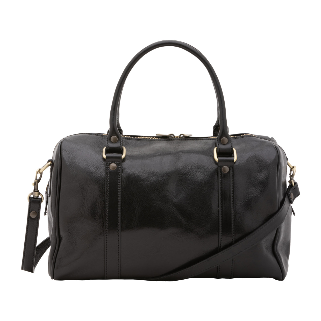 Borsa a bauletto  da donna In Vera pelle Made in Italy 37x22x16 cm