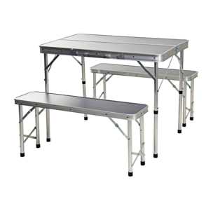 Well home juego de pic-nic para camping con mesa y 2 bancos