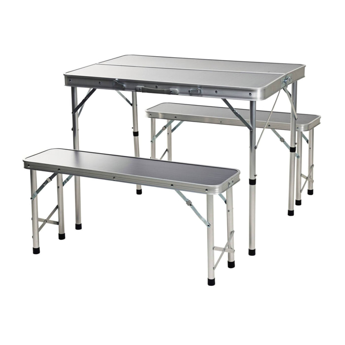 Well home juego de pic-nic para camping con mesa y 2 bancos