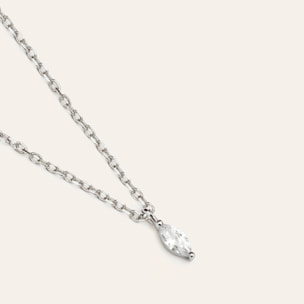 Collar Lágrima Plata