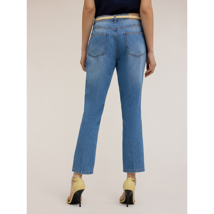 Motivi - Jeans regulares con pliegue planchado - Light - blue