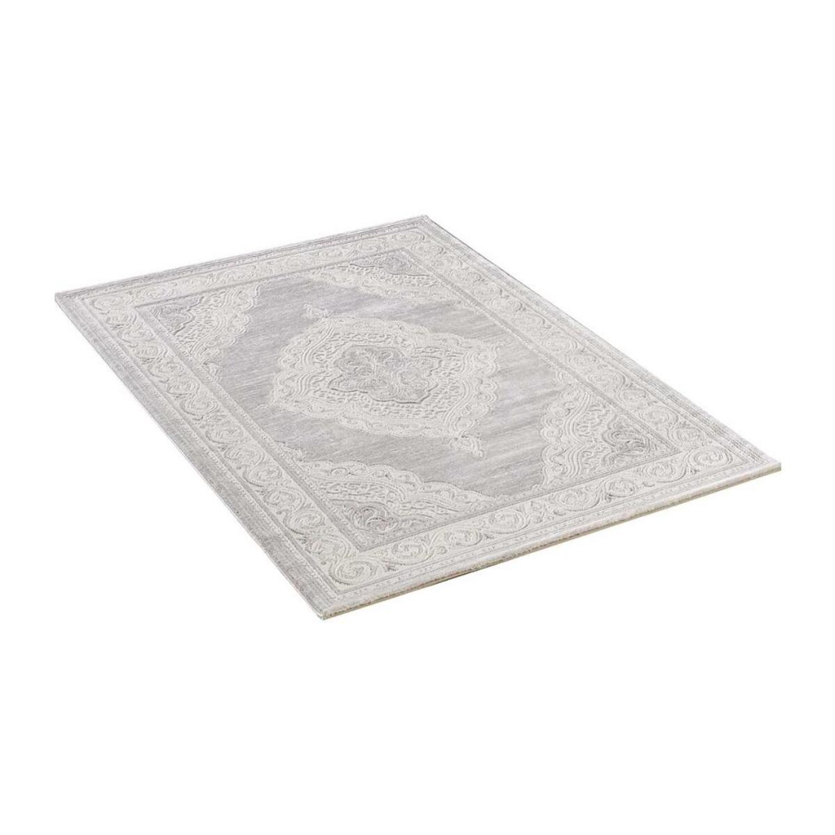 Tapis doux et souyeux tissé en relief FASULIN