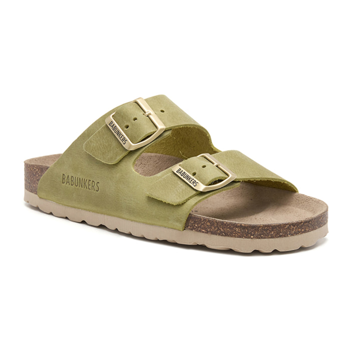 SANDALIA BABUNKERS VERDE