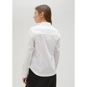 Camicia bianca attillata