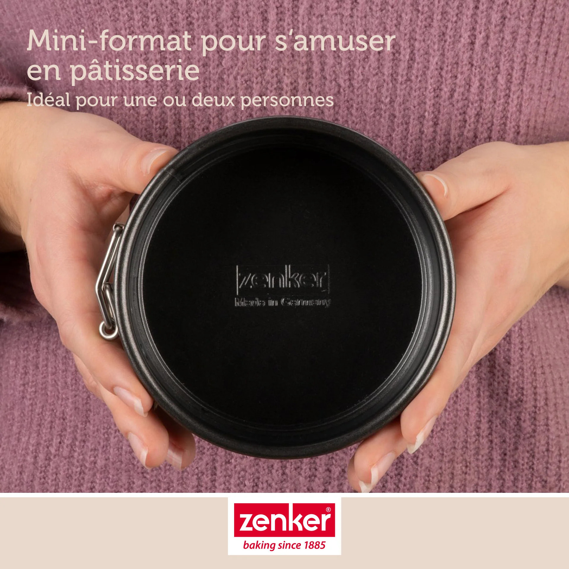 Set pâtisserie avec mini moule à manqué, 2 bols à mixer et 1 spatule Zenker