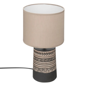 Lampe "Lee" en coton H34cm