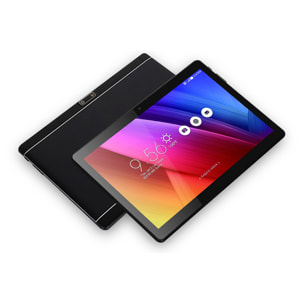 Tablet WiFi. SO Android 12. Pantalla 10,1'' 1280x800px. ARM Cortex™-A53 Quad-Core,1.7Ghz 4GB RAM + 64GB. Doble cámara.