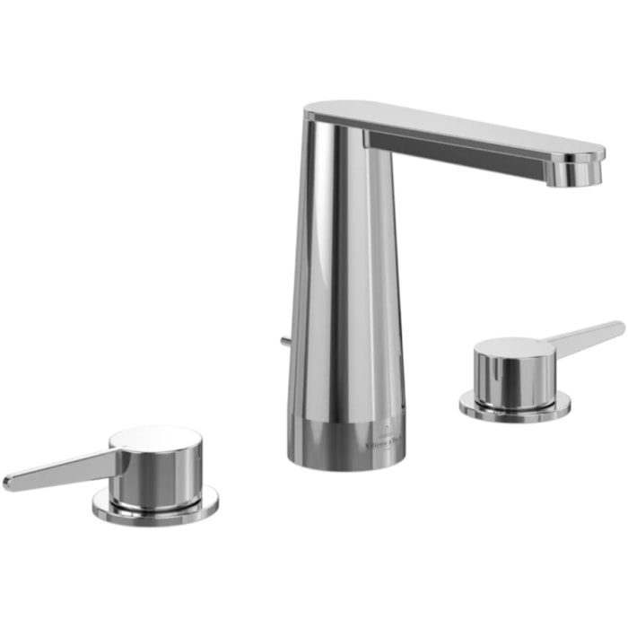 Mitigeur lavabo 3 trous Conum sans tirette Chrome