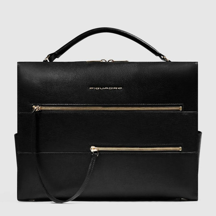 Piquadro Borsa da ufficio porta pc e porta iPad® con protezioni antiurto e anti RFID
