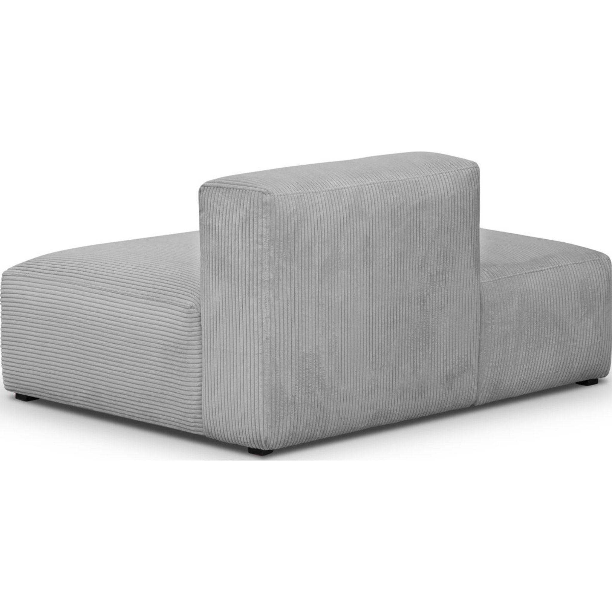 Module d'angle ouvert à gauche 2 places en velours côtelé - MODULO