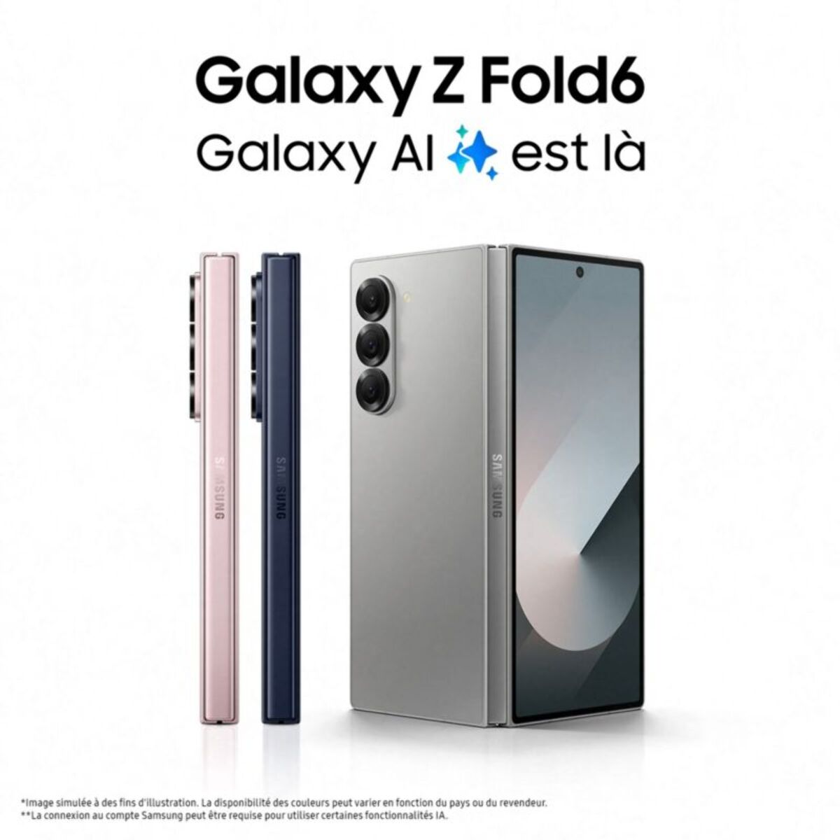 Smartphone SAMSUNG Galaxy Z Fold6 Gris 512Go