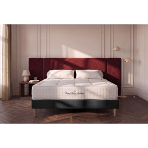 Ensemble - Matelas Mémoire de forme 24cm d'épaisseur - 3 zones de confort - Confort ferme - Sommier tapissier en kit - 2 places