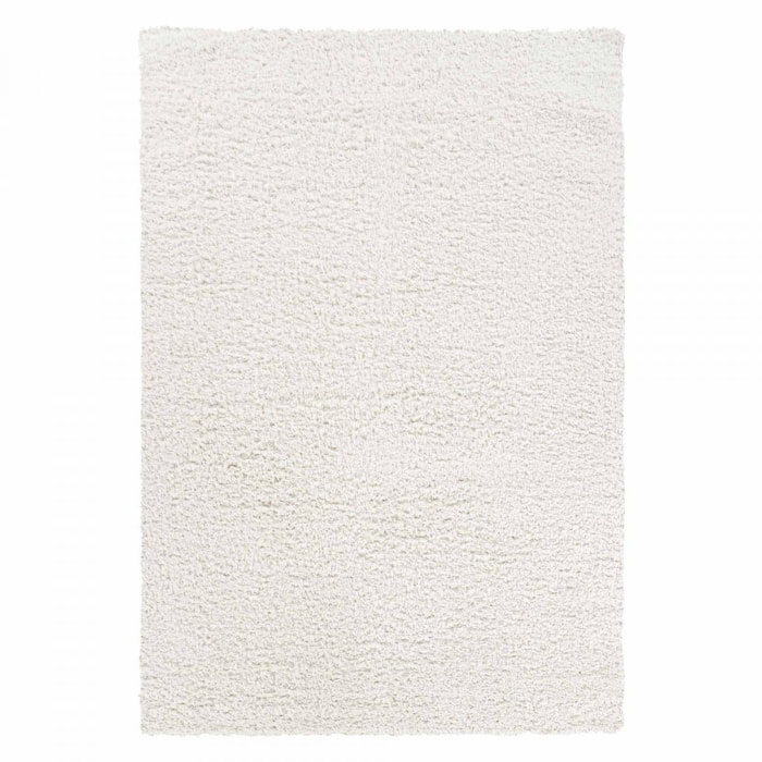 Tapis shaggy tissé motif uni KAFI