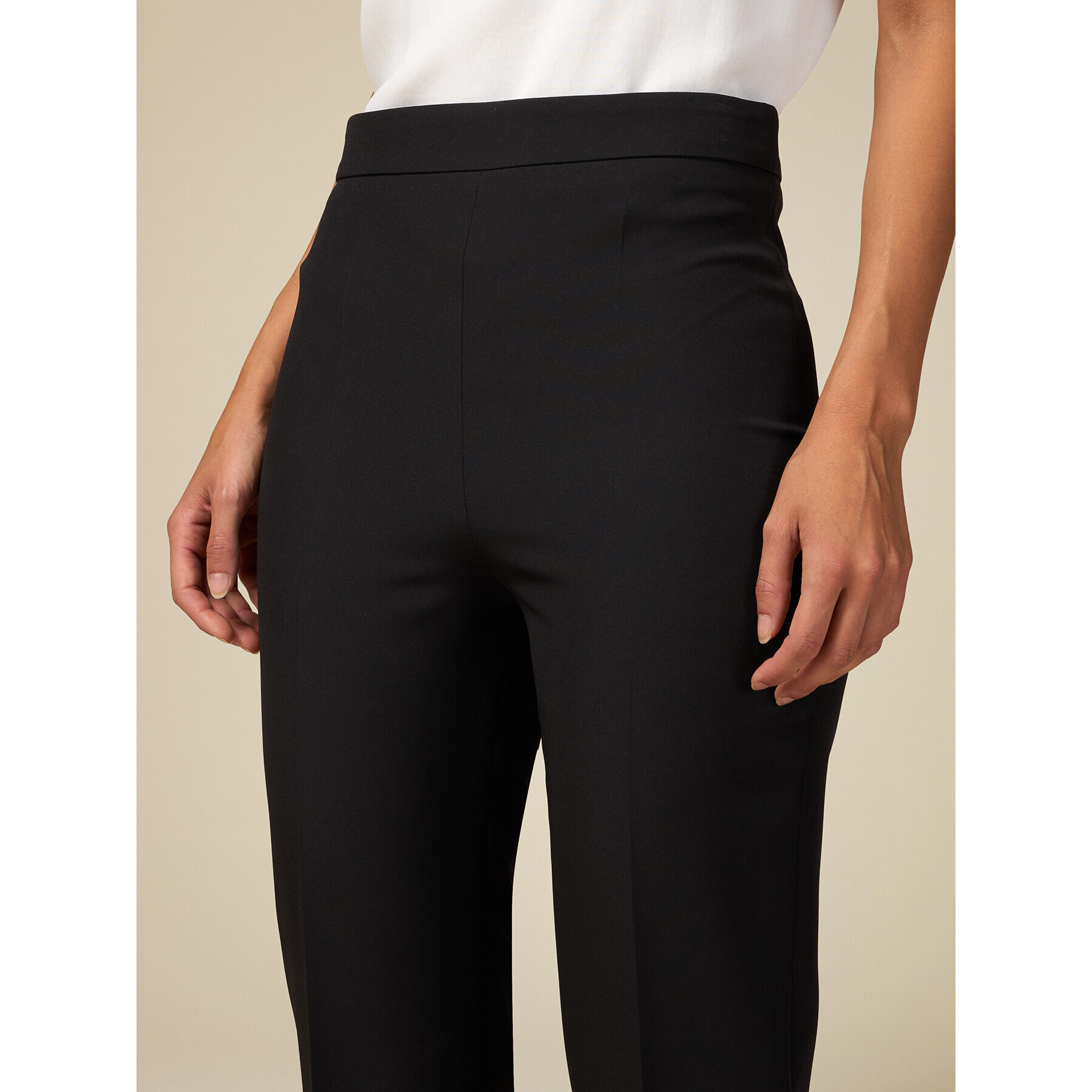 Oltre - Pantalones skinny formales - Negro