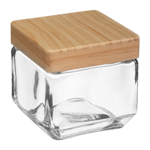 Tarro de vidrio cuadrado 0.85 l