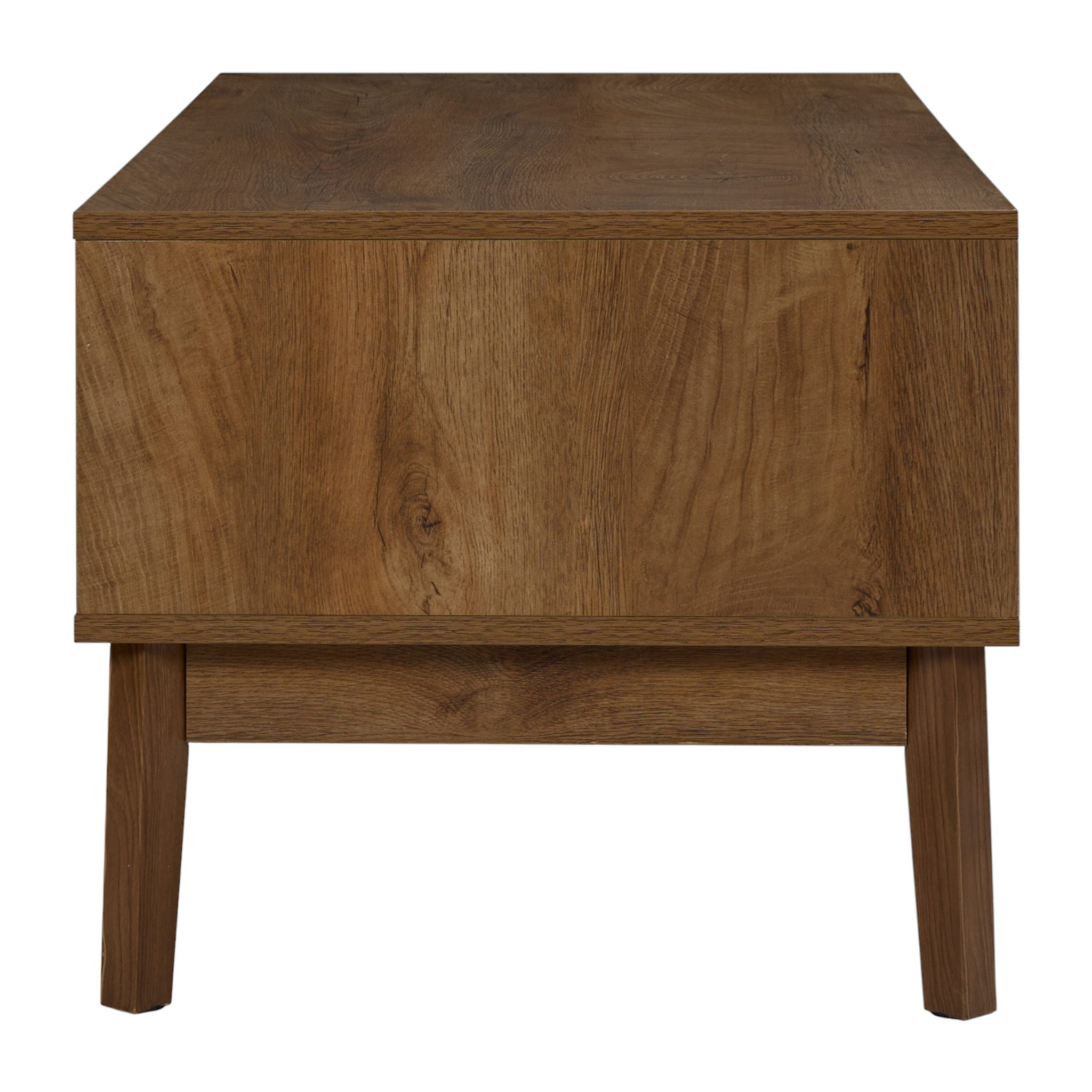 Table Basse - HOME DECO FACTORY - Forest - Pratique - Chaleureuse - Marron et Noir
