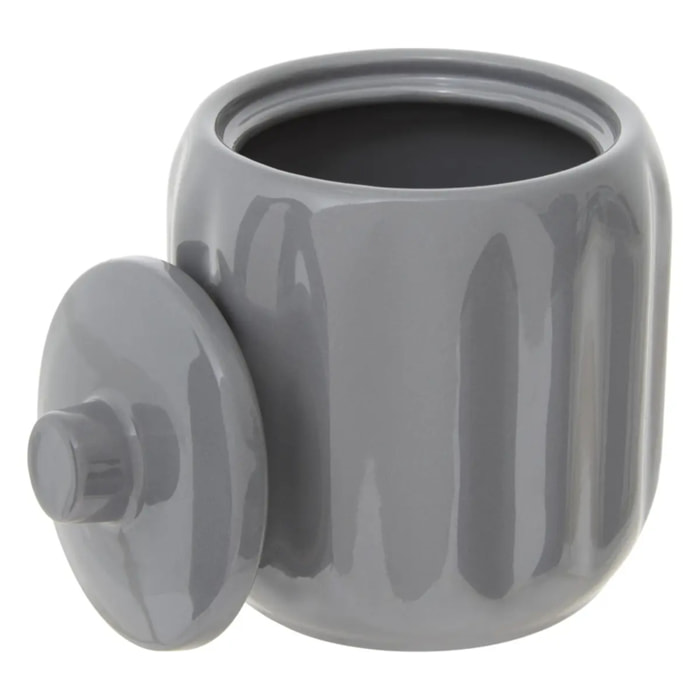 Pot à coton Colorama en céramique D.12,5cm gris