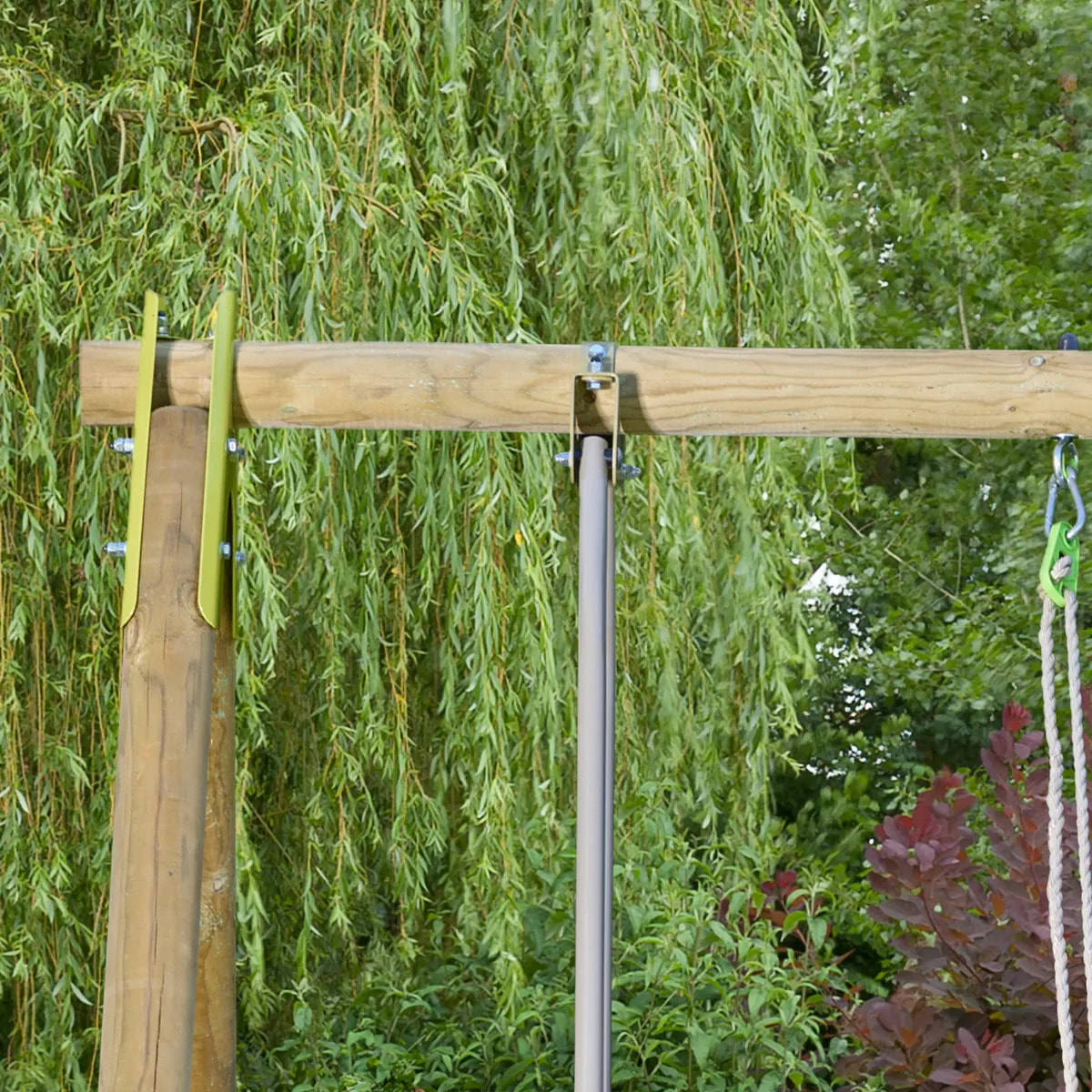 Portique bois 1.90 m Natura BERRY - 4 enfants