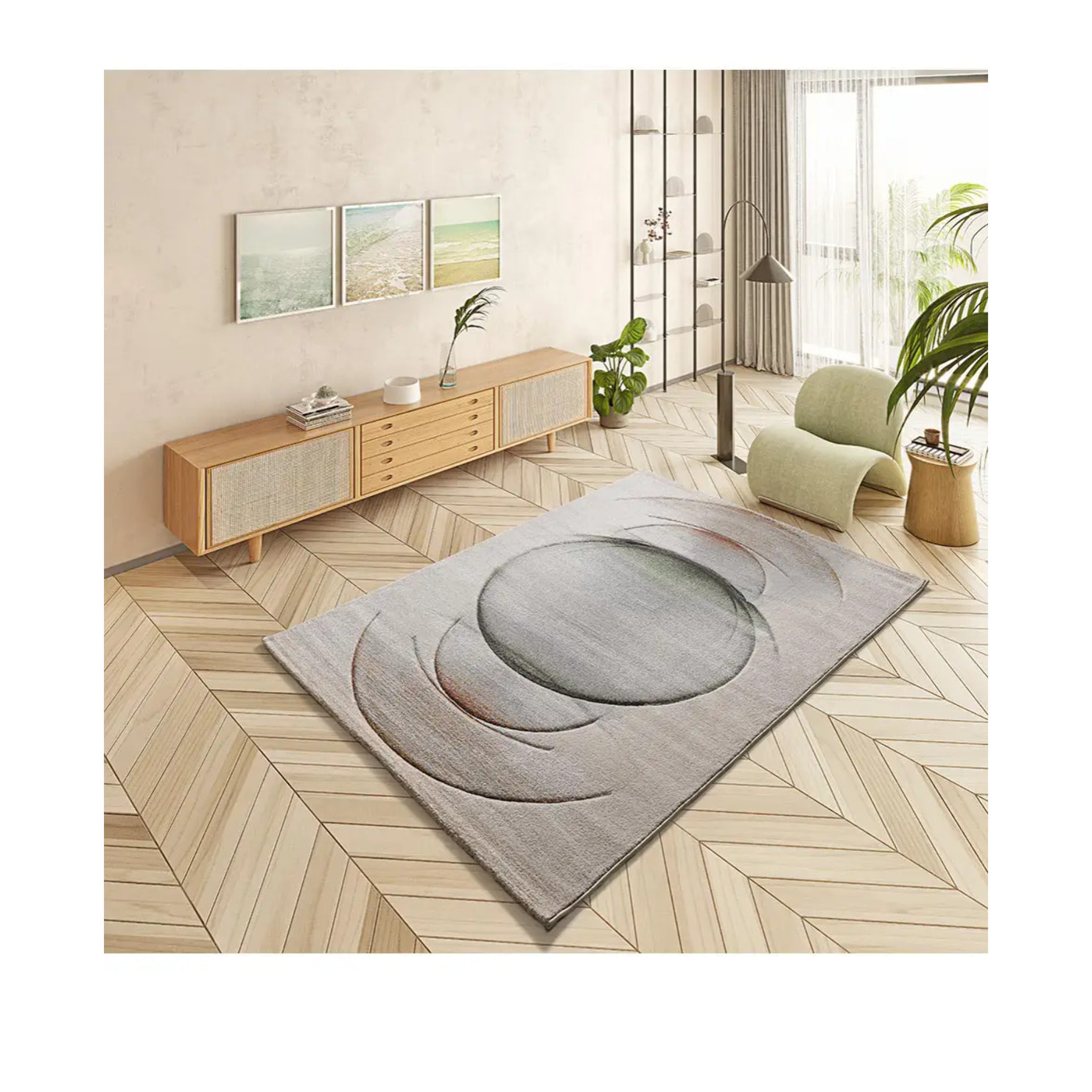LIBET Alfombra moderna en beige, varias medidas disponibles