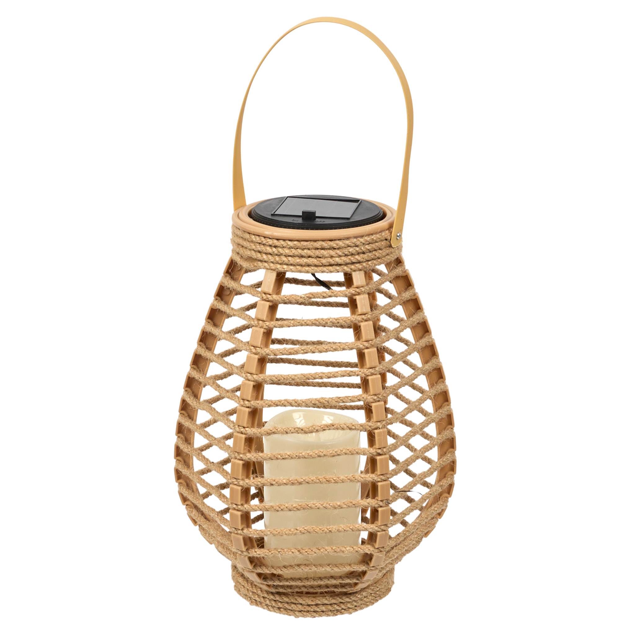 Lanterne Solaire Effet Bougie H26.5cm