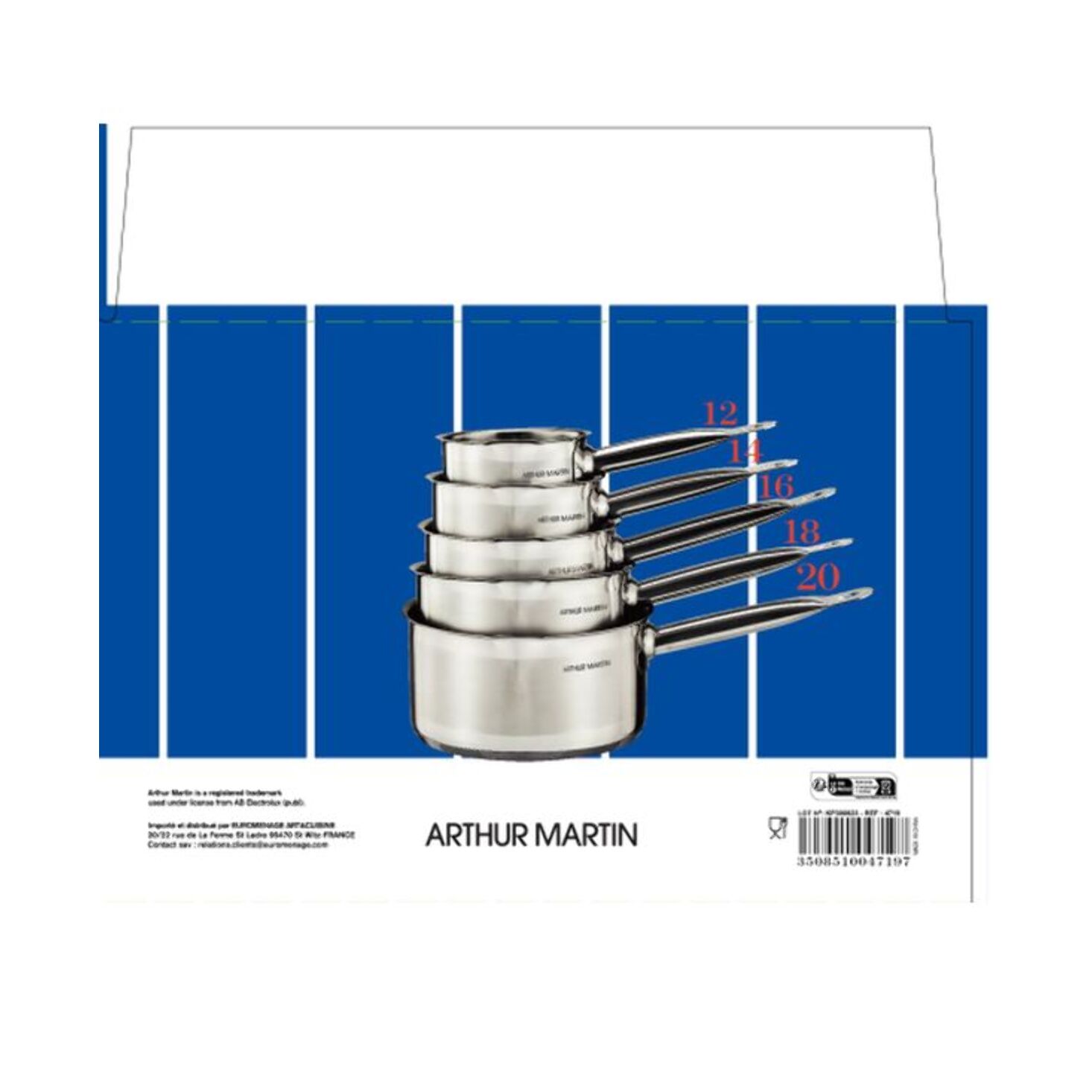 Set de 5 casseroles (gamme professionnelle)