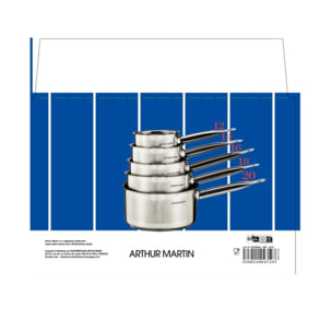 Set de 5 casseroles (gamme professionnelle)
