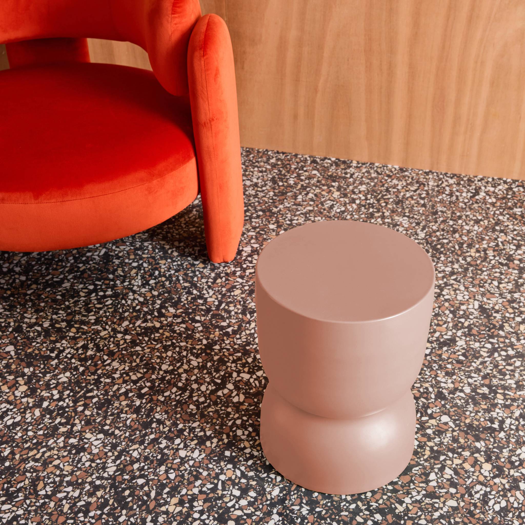 Table d'appoint, bout de canapé, table de chevet métal Ø32 x H42cm MADI