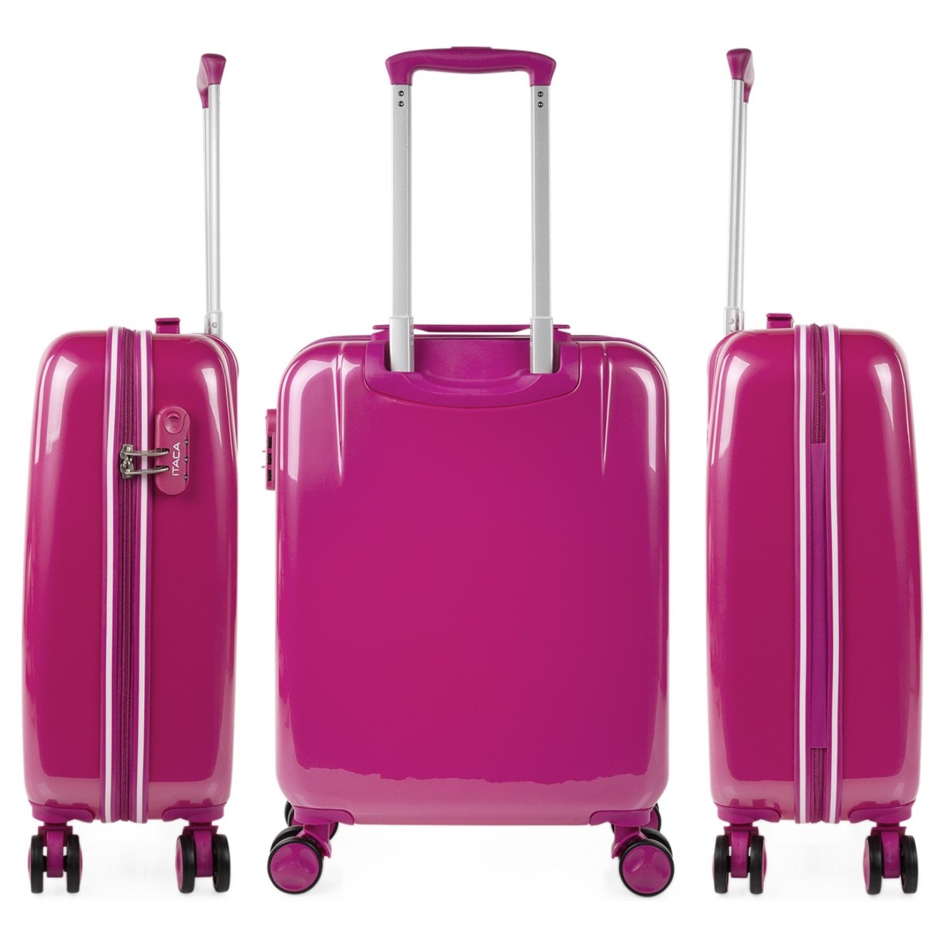 Juego De Maletas Pc Itaca Base Fucsia Fucsia Unicornios