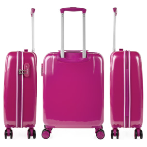Juego De Maletas Pc Itaca Base Fucsia Fucsia Unicornios