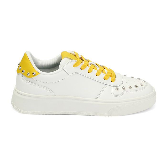 Zapatillas blanco-amarillo