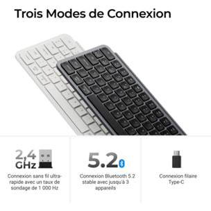 Clavier gamer sans fil KEYCHRON B1 Pro Ultra-Slim Wireless