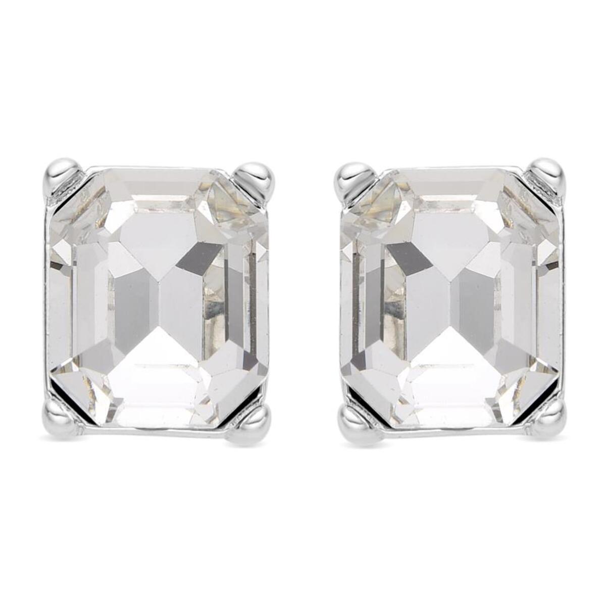 Pendientes con Circonita Brillante acabado plata