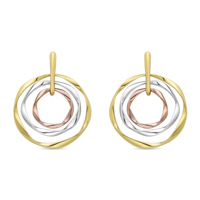 Pendientes Lux by Lux acabados oro 18k