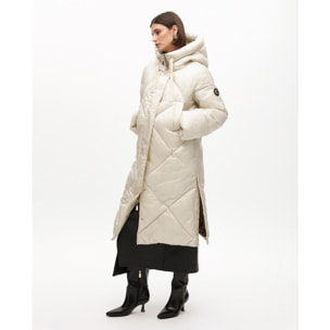 Anorak in piuma con cappuccio