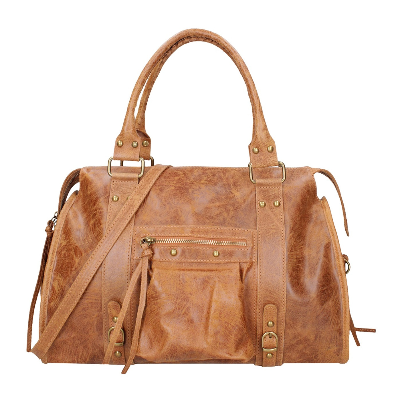 Borsa a spalla da donna - Modello Clara - Vera pelle - 41.0 x 28.0 x 13.0 cm
