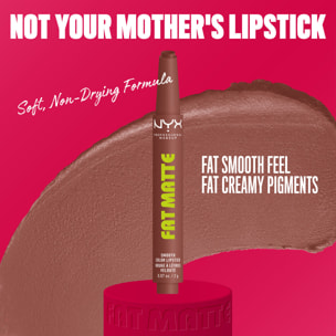 NYX Profesional Makeup Fat Matte Rouge à Lèvres Mat Confort Lissant - Toasty Taupe