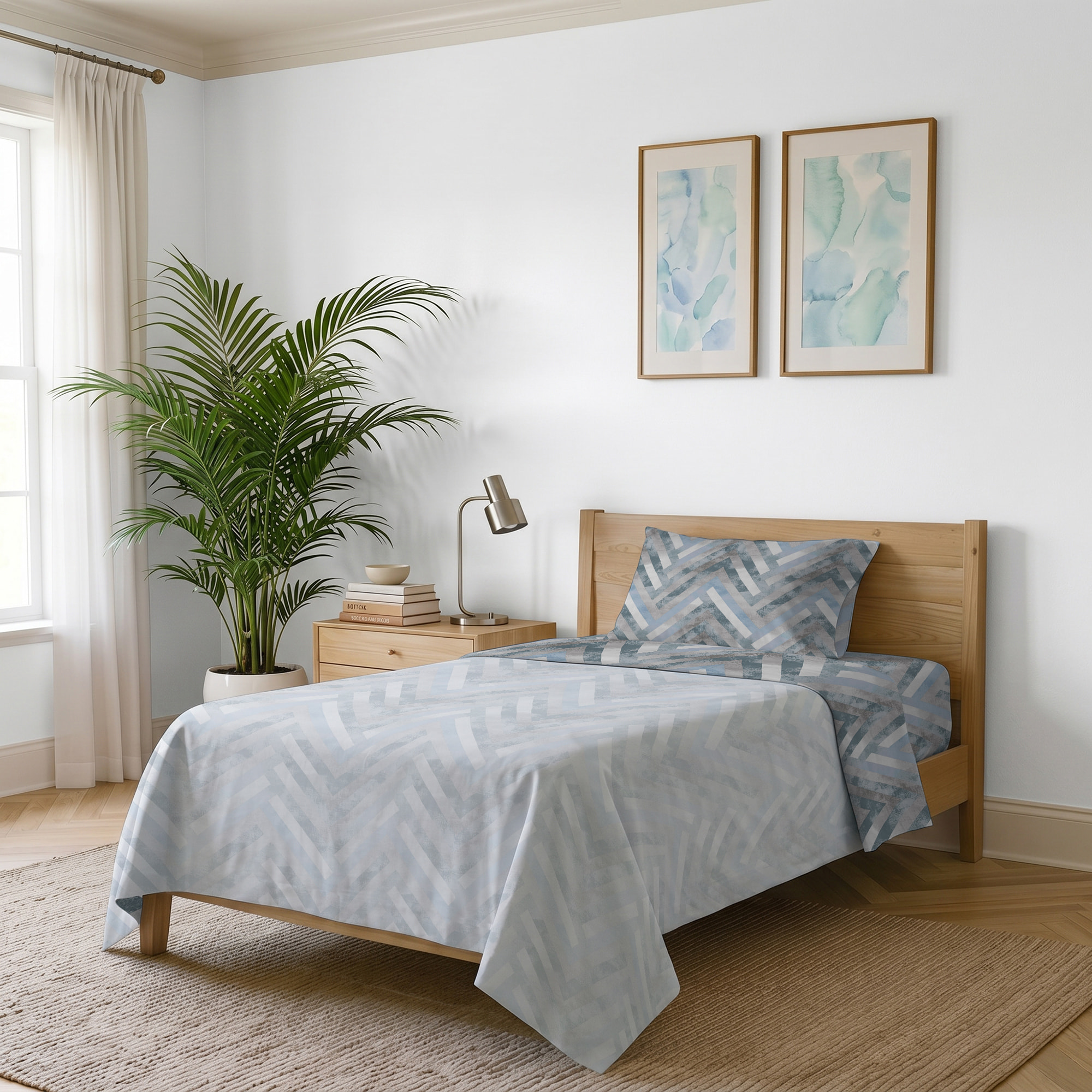 COMPLETO LETTO PIAZZA E MEZZA KARMA - 100% Microfibra