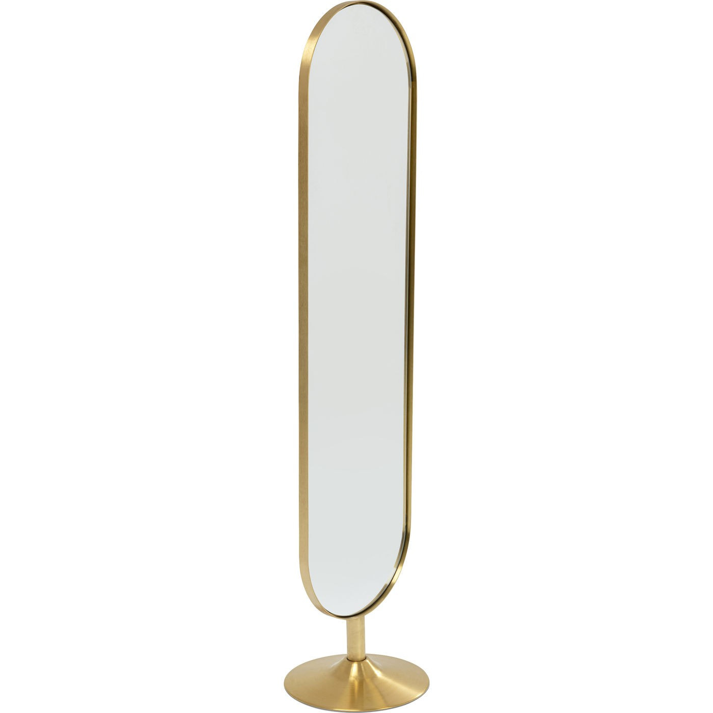 Miroir sur pied Curve laiton 170x40cm Kare Design