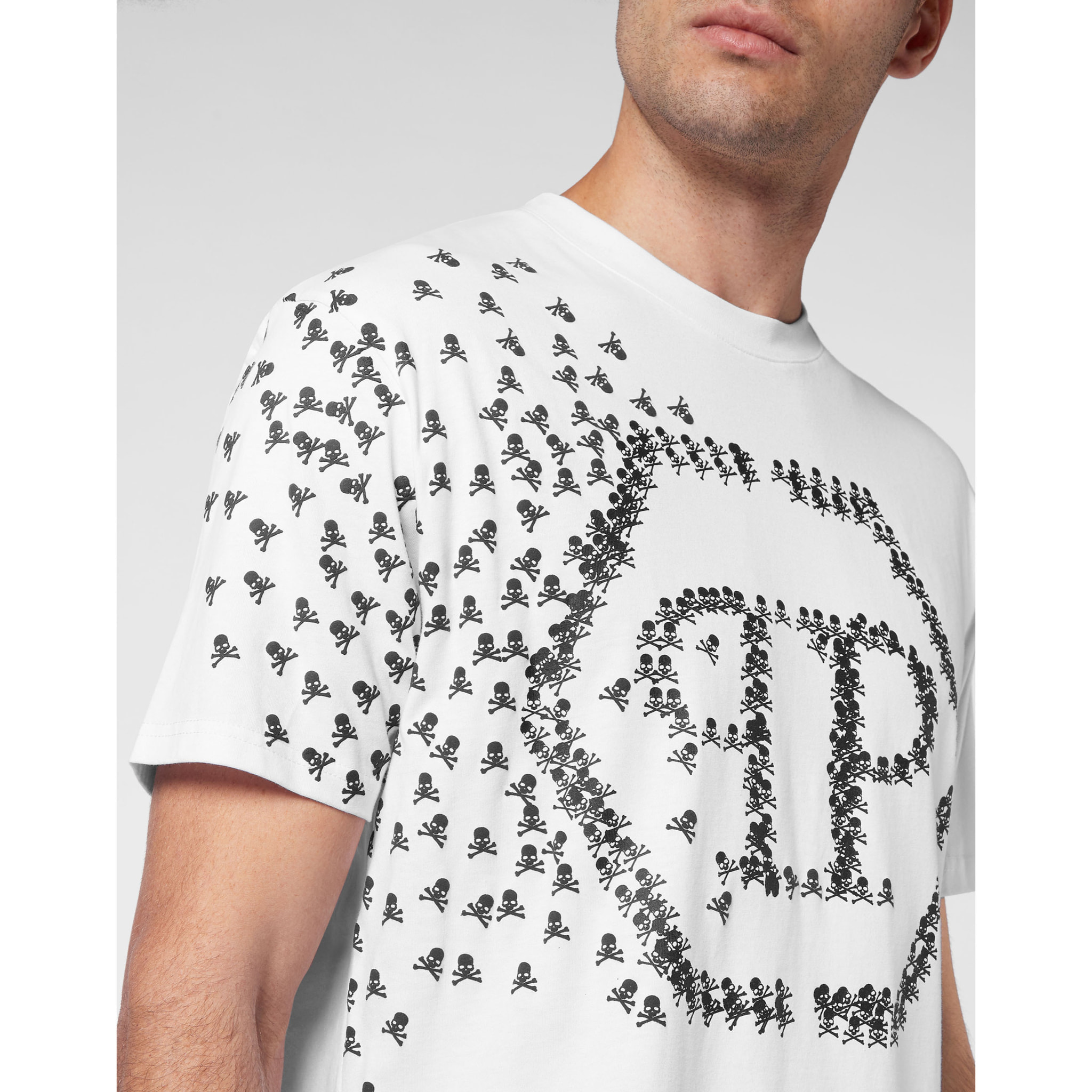 PHILIPP PLEIN Maglietta a girocollo SKULL&BONES