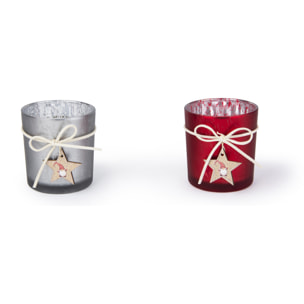 Set 6 porta candele Excelsa – Gnomo, Vetro Multicolore